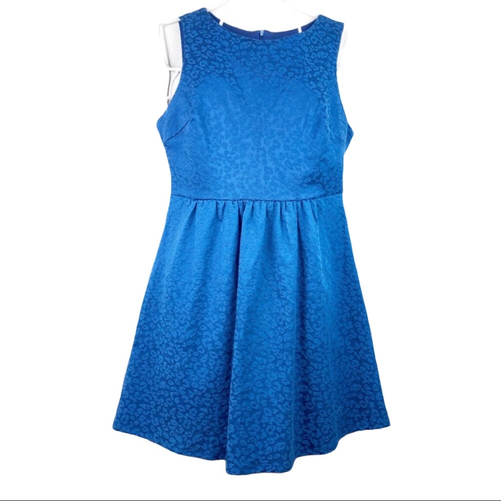 NWT Boutique Animal Print Teal Dress